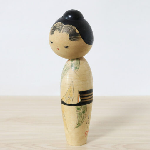 Sekiguchi Sansaku Vintage Kokeshi Doll Hajirai Left