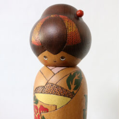 Sekiguchi Sansaku Vintage Kokeshi Peony Face