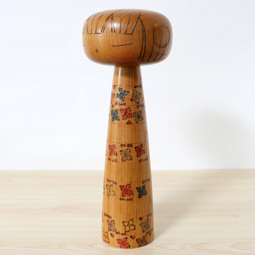 Tsujita Ryozo Vintage Kokeshi Doll Flower Path Left