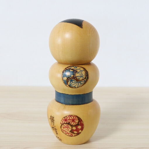 Vintage Kokeshi Doll By Kato Tatsuo Zazen Back