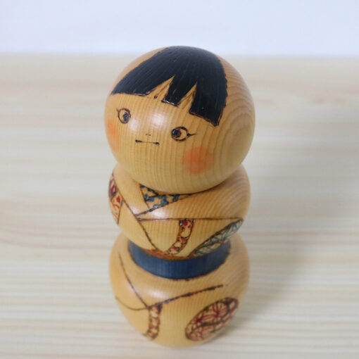 Vintage Kokeshi Doll By Kato Tatsuo Zazen Top