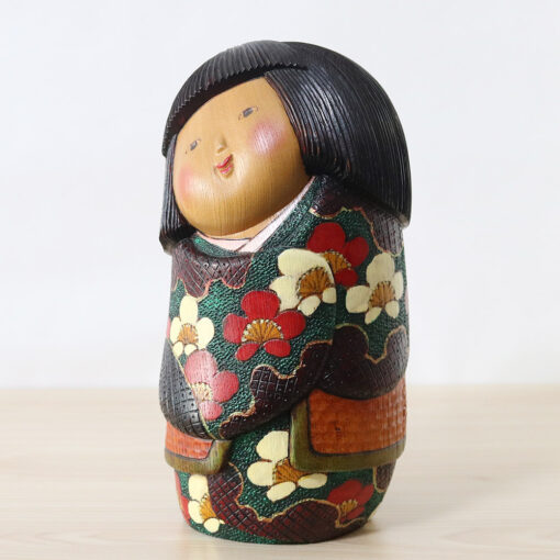 Vintage Kokeshi Doll By Sekiguchi Toshio Doujo Left