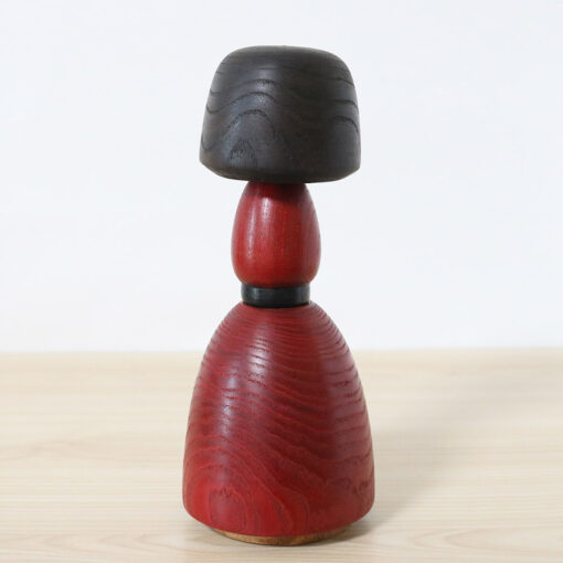 Yamanaka Sanpei Vintage Red Kokeshi Doll Back