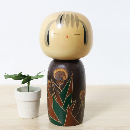 Yuji Kawase Japanese Kokeshi Doll Dandelions