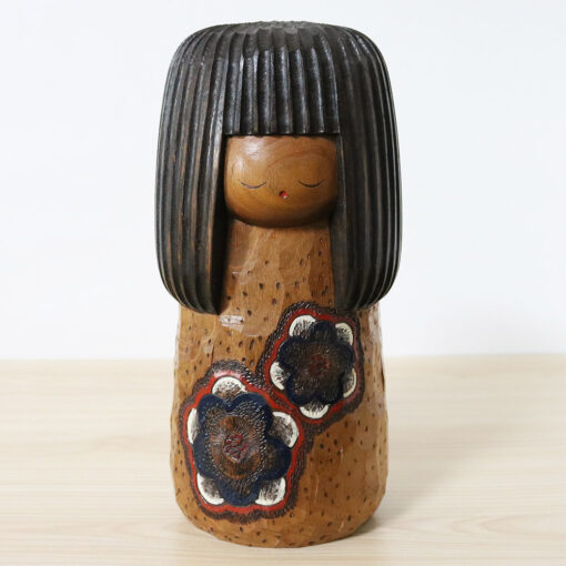 Aida Seiho Vintage Kokeshi Doll Hazy Moon Front