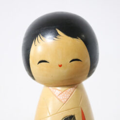 Aoki Ryoka Vintage Kokeshi Doll Hydrangea Face