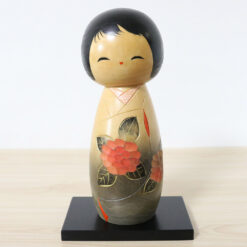 Aoki Ryoka Vintage Kokeshi Doll Hydrangea Front