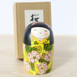 Fumio Tomidokoro Creative Kokeshi Doll Sakura Wind