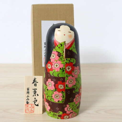 Fumio Tomidokoro Creative Kokeshi Doll Spring Scenery