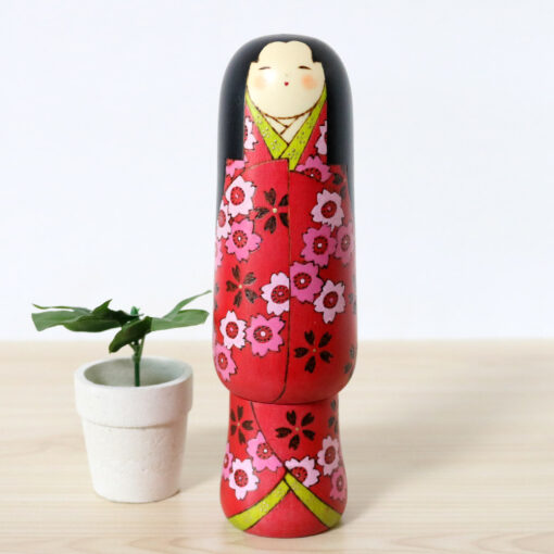 Fumio Tomidokoro Creative Kokeshi Japanese Doll Hanazakari