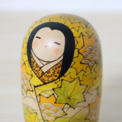 Fumio Tomidokoro Koekshi Doll First Autumn Leaves Face