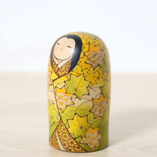 Fumio Tomidokoro Koekshi Doll First Autumn Leaves Left