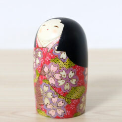 Fumio Tomidokoro Kokeshi Doll Hana Akari Left
