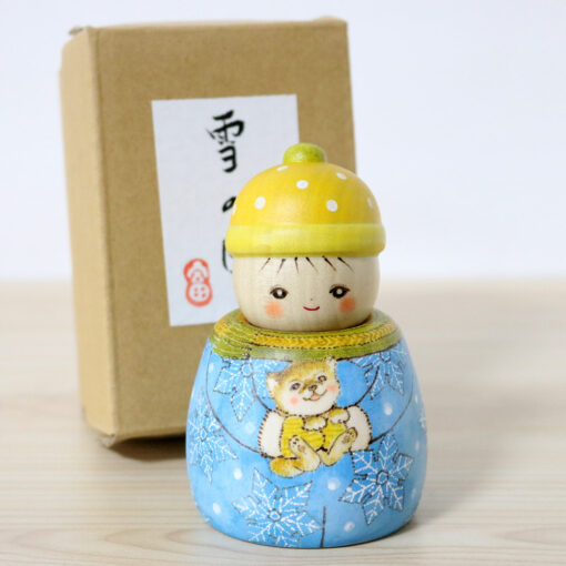 Fumio Tomidokoro Kokeshi Doll Snowy Day