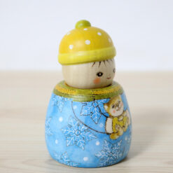 Fumio Tomidokoro Kokeshi Doll Snowy Day Right