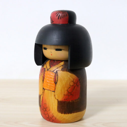 Fumio Tomidokoro Vintage Kokeshi Doll Left