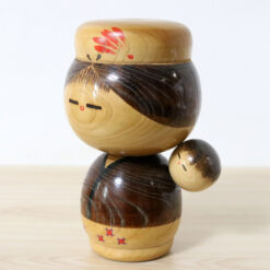 Iwasaki Nobue Komori Vintage Kokeshi Doll Left