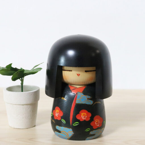 Japanese Kokeshi Doll By Koho Camellia Girl