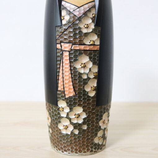 Kaoru Nozawa Vintage Kokeshi Doll Mountainside Kimono