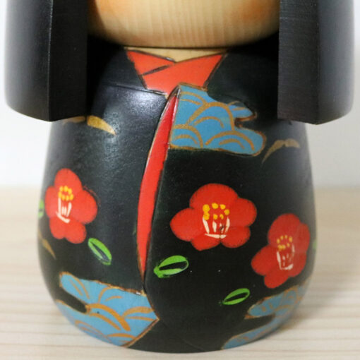 Kokeshi Doll By Koho Camellia Girl Kimono