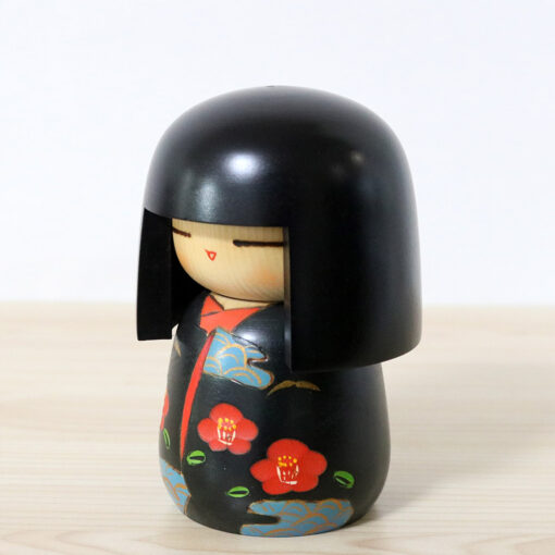 Kokeshi Doll By Koho Camellia Girl Left