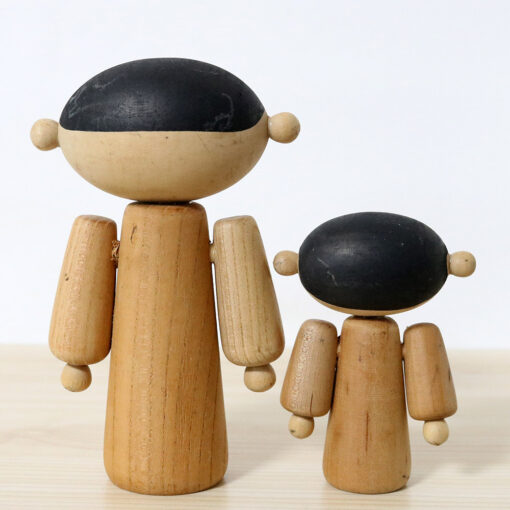 Kokeshi Doll Set By Hideo Ishihara Back