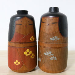 Kokeshi Doll Set By Yamanaka Sanpei Front