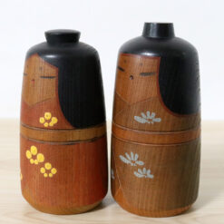 Kokeshi Doll Set By Yamanaka Sanpei Left