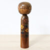 Masashi Takeda Vintage Kokeshi Doll Flower Hairpin