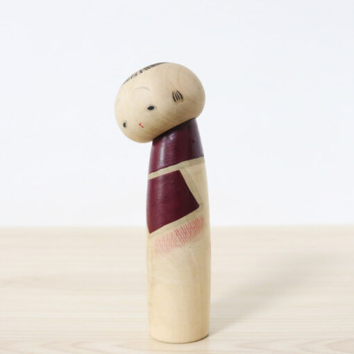 Vintage Kokeshi Doll By Sekiguchi Sansaku Warashiko Left