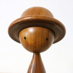 Yakusugi Kokeshi Doll With Removable Hat 28cm Face