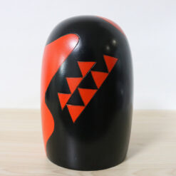 Yuji Kawase Vintage Kokeshi Doll Red And Black Side