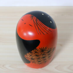 Yuji Kawase Vintage Kokeshi Doll Red And Black Top