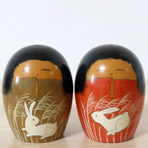 Miho Sasaki Vintage Kokeshi Dolls Set