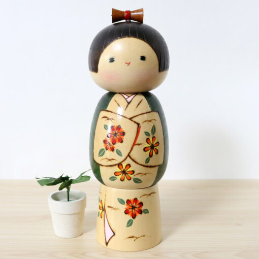 Sadao Kishi Japanese Kokeshi Doll Hanadayori