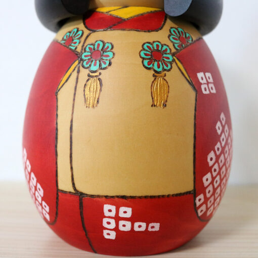 Sekiguchi Sansaku Creative Kokeshi Doll Three Kimono