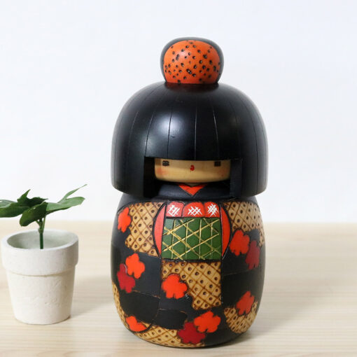 Vintage Japanese Kokeshi Doll Kazuo Takamizawa Flower Field