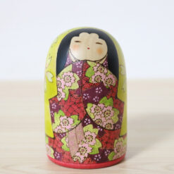 Fumio Tomidokoro Kokeshi Doll Sakuraharu Front