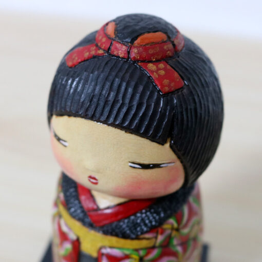 Ichiko Yahagi Creative Kokeshi Doll Camellia Face