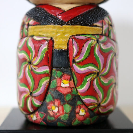 Ichiko Yahagi Creative Kokeshi Doll Camellia Kimono