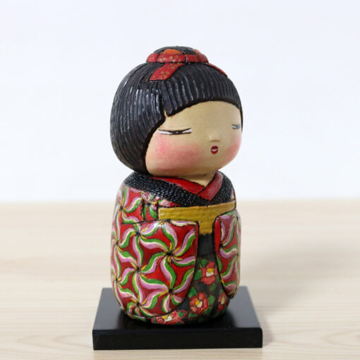 Ichiko Yahagi Creative Kokeshi Doll Camellia Right