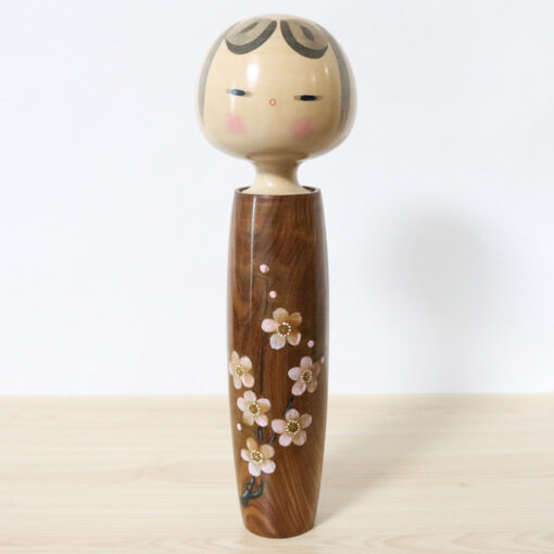 Kazuo Takamizawa Vintage Kokeshi Doll Mountain Road Front