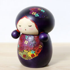 Sekiguchi Sansaku Sosaku Kokeshi Doll Ajisai Left