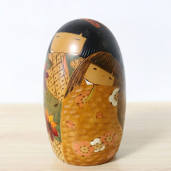 Vintage Creative Japanese Kokeshi Doll By Usaburo Left