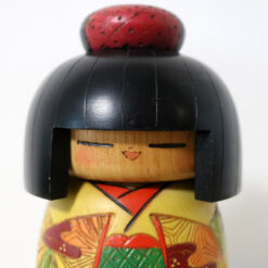 Vintage Kokeshi Doll By Kazuo Takamizawa Face