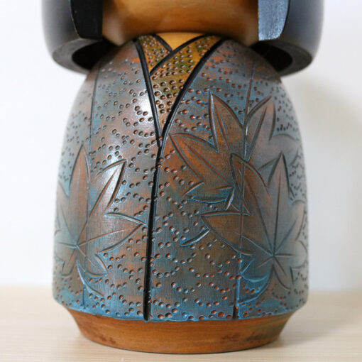 Kisaku Vintage Kokeshi Blue Kimono