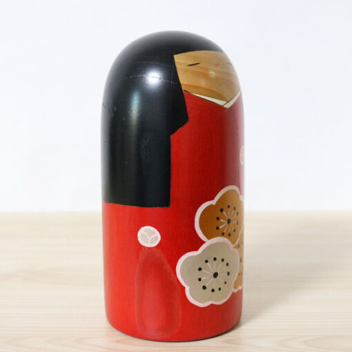 Vintage Creative Kokeshi Doll By Usaburo Plum Right