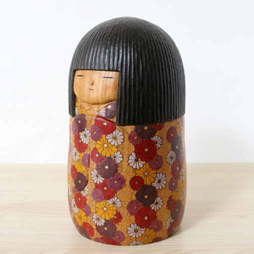 Fumio Tomidokoro Japanese Kokeshi Doll Akibiyori Left