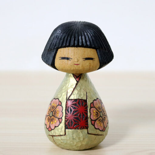 Kunihiko Watanabe Creative Kokeshi Doll Flower Front