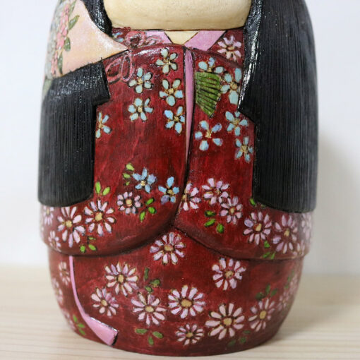 Megumi Nozawa Kokeshi Doll Friendship Kimono